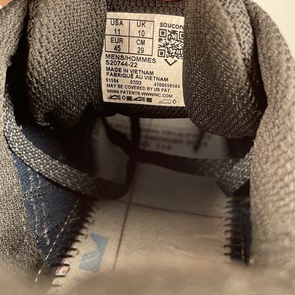 Saucony Excursion Tr 16 Mens Size 11 Blue Trail Running Shoes Athletic Shoes GUC - Picture 9 of 9